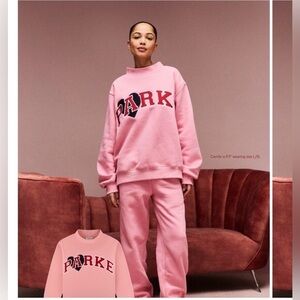 Parker Pink Crew Neck Sweater